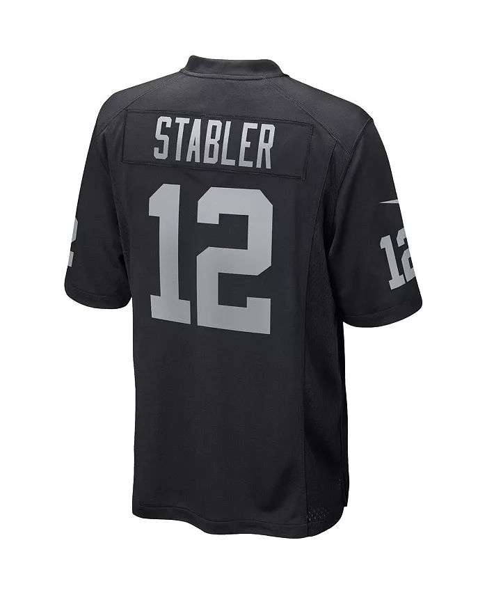 Мужская черная футболка Las Vegas Raiders с именем игрока Ken Stabler, вышедшего из игры Nike — фото 2