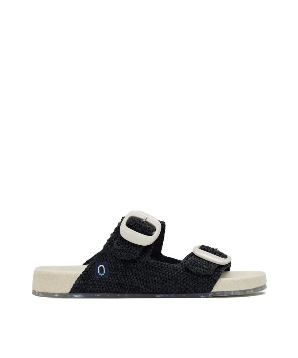Унисекс сандалии из переработанных материалов Castell Menorca, черный — фото 2