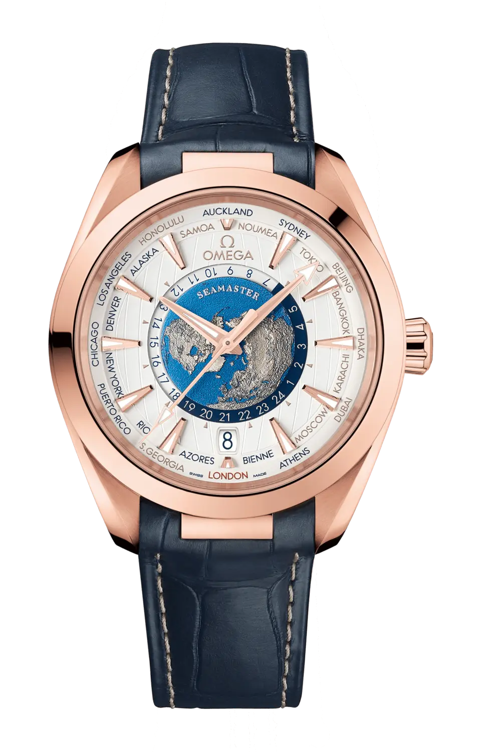 

Часы seamaster aqua terra 150m co axial master chronometer gmt worldtimer 43 мм Omega