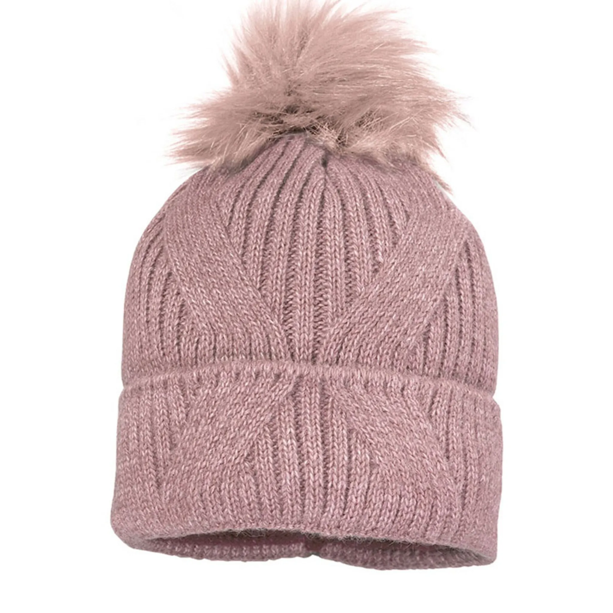 

Шапка-помпон MAXIMO с помпоном из искусственного меха и флисовой подкладкой, цвет altrosa