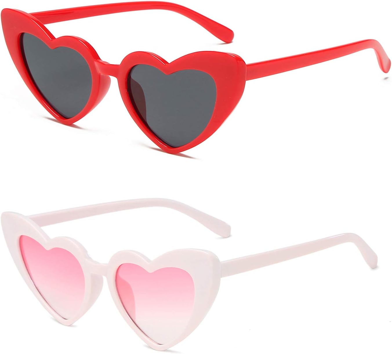 

Солнцезащитные очки в форме сердца для женщин, модные солнцезащитные очки «кошачий глаз» в форме сердца, винтажные, милые, ретро, ​​симпатичные солнцезащитные очки YOSHYA, Beige Pink + Red Grey