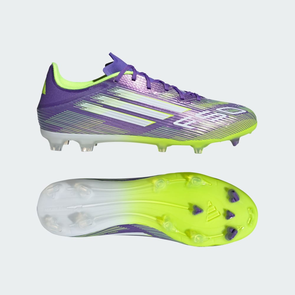 

Бутсы Adidas F50 League Firm/Multi-Ground Cleats, цвет Purple Rush/Cloud White/Lucid Lemon