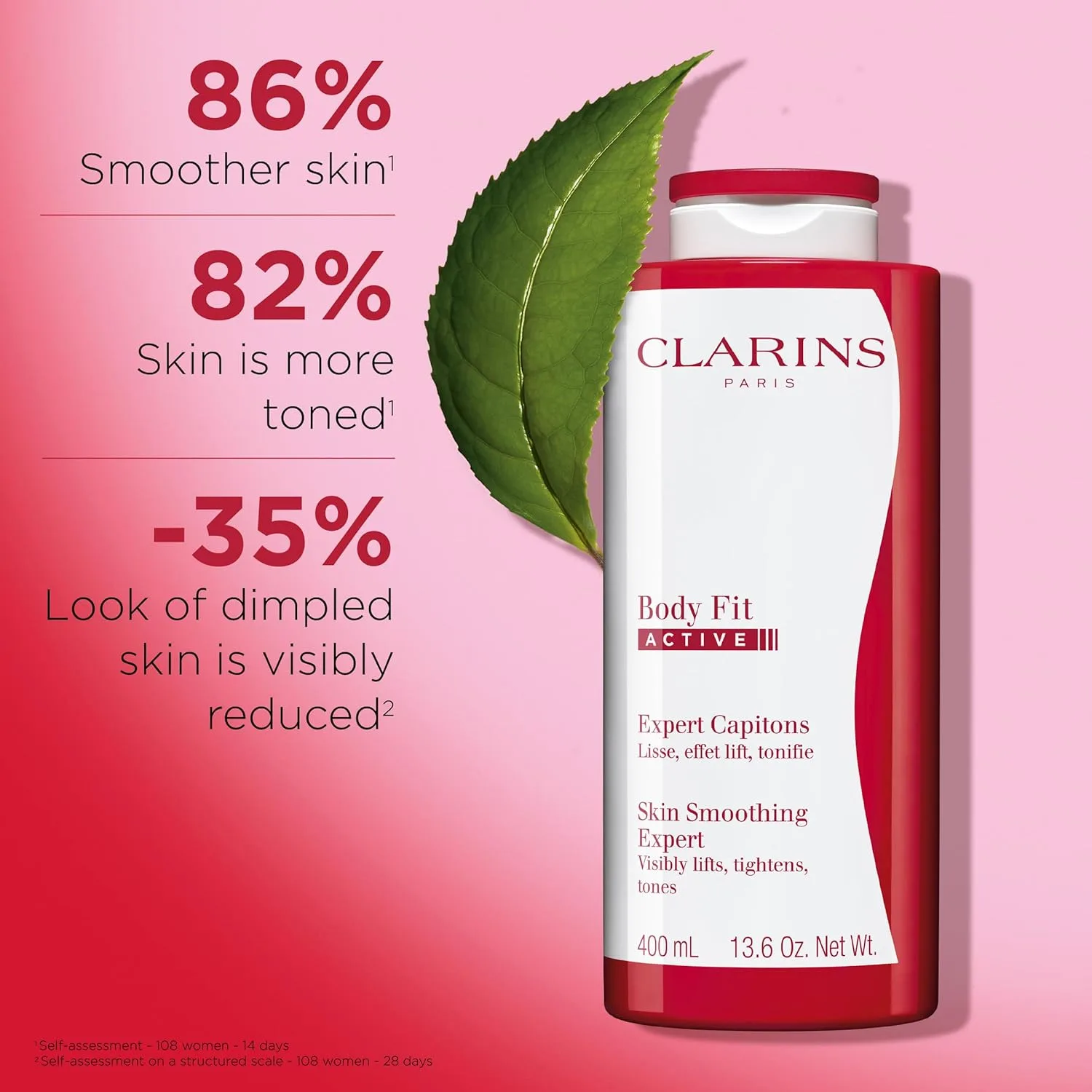 Гель-крем Clarins Body Fit Active | Борется с целлюлитом | Заметно подтягивает, укрепляет и тонизирует кожу | Разглаживает кожу | Мгновенный лифтинг-эффект | Увлажняет | Подходит для всех типов кожи 385.56 г (1 шт.) — фото 2