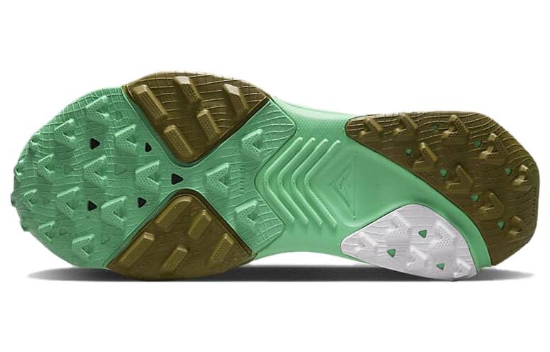 Nike ZoomX Zegama Trail Spring Green Olive Flak Черный Белый — фото 4