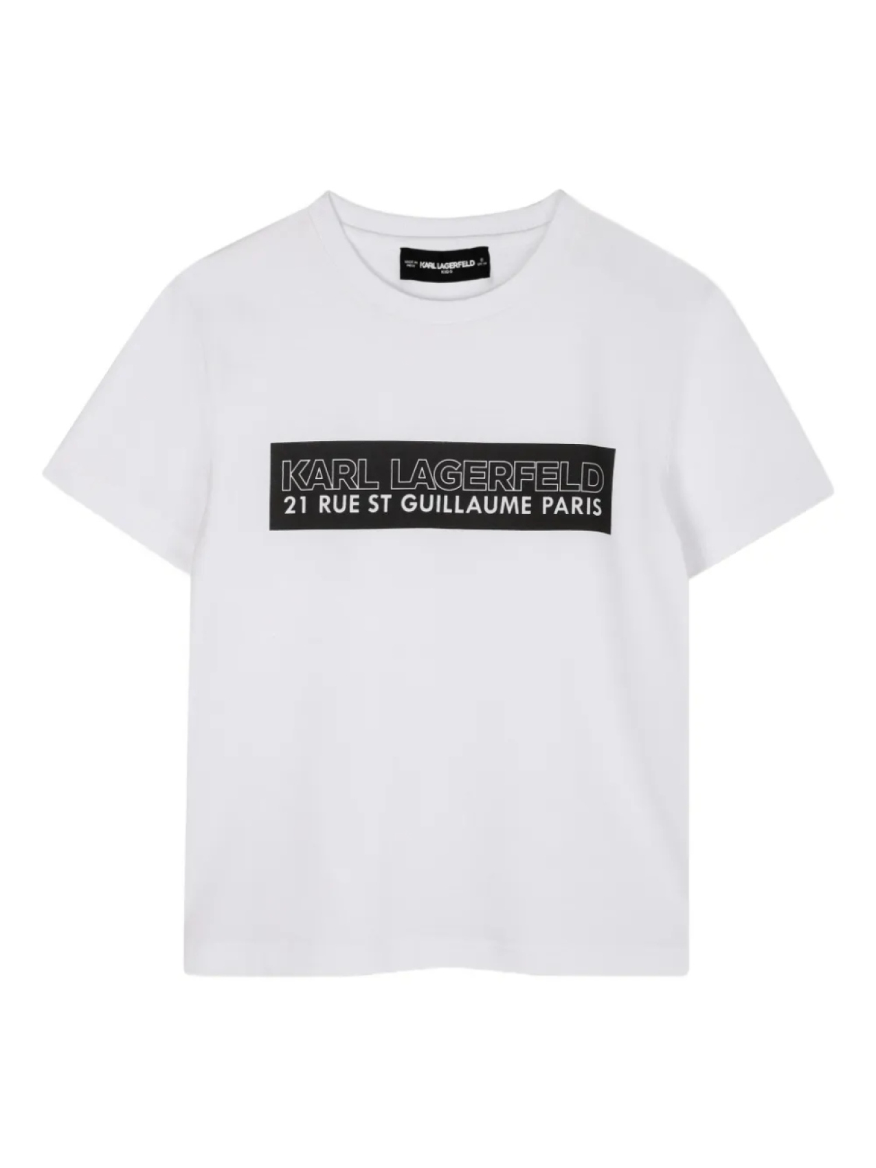 

Karl Lagerfeld Kids футболка с логотипом, белый