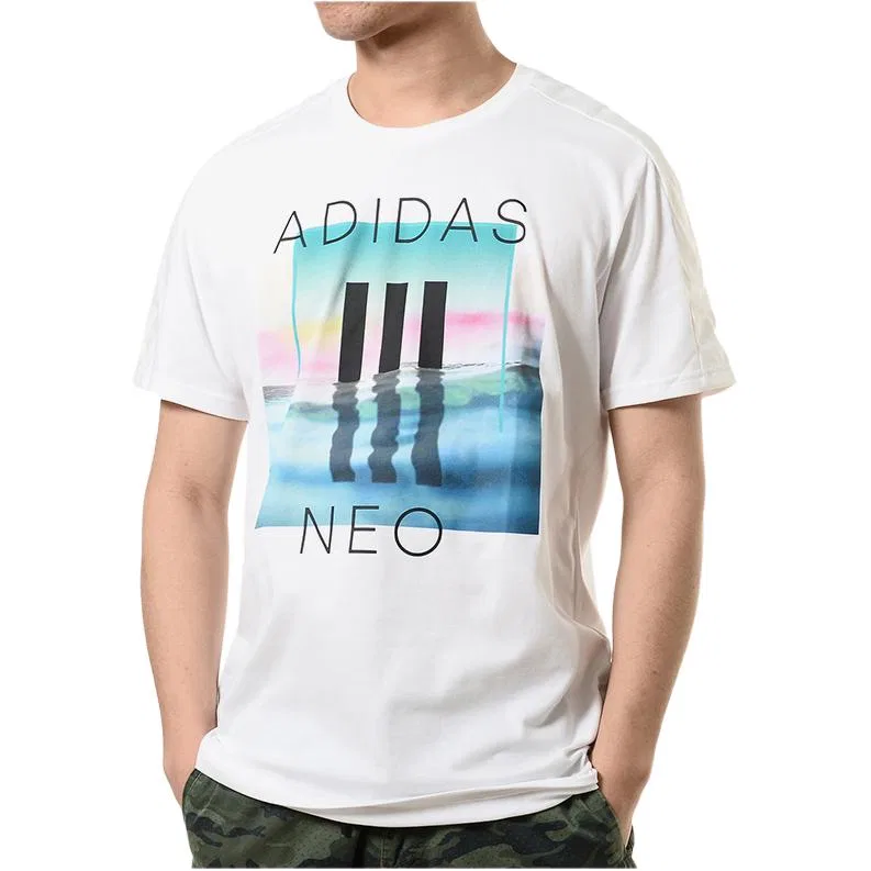Футболка белая Adidas Neo — фото 4