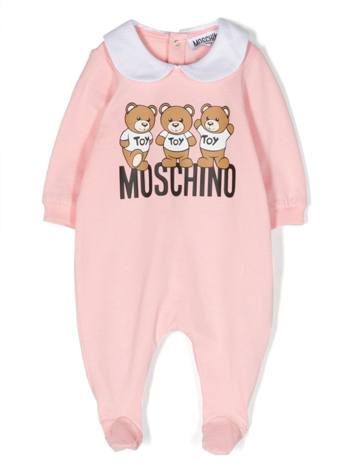 

Moschino Kids боди с принтом Teddy Bear, розовый