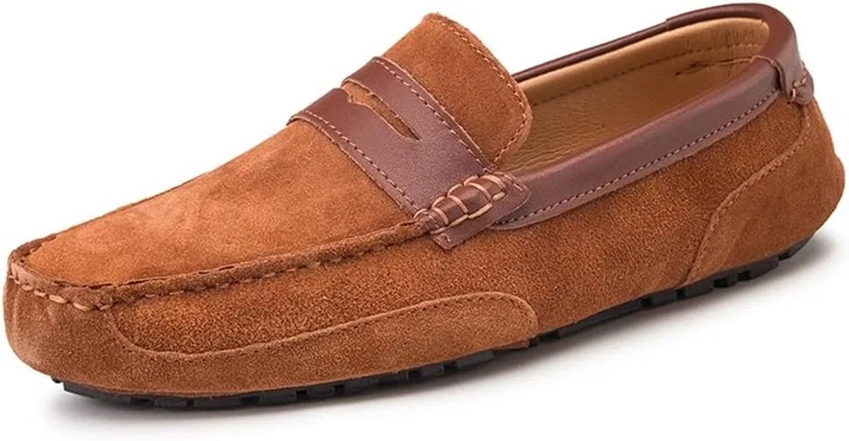 Лоферы мужские из овчины Light Brown SayfuR — фото 2