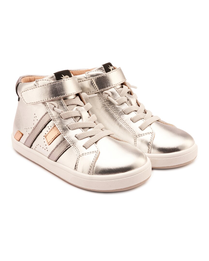 

Высокие кожаные кроссовки Challenger Old Soles, серебряный
