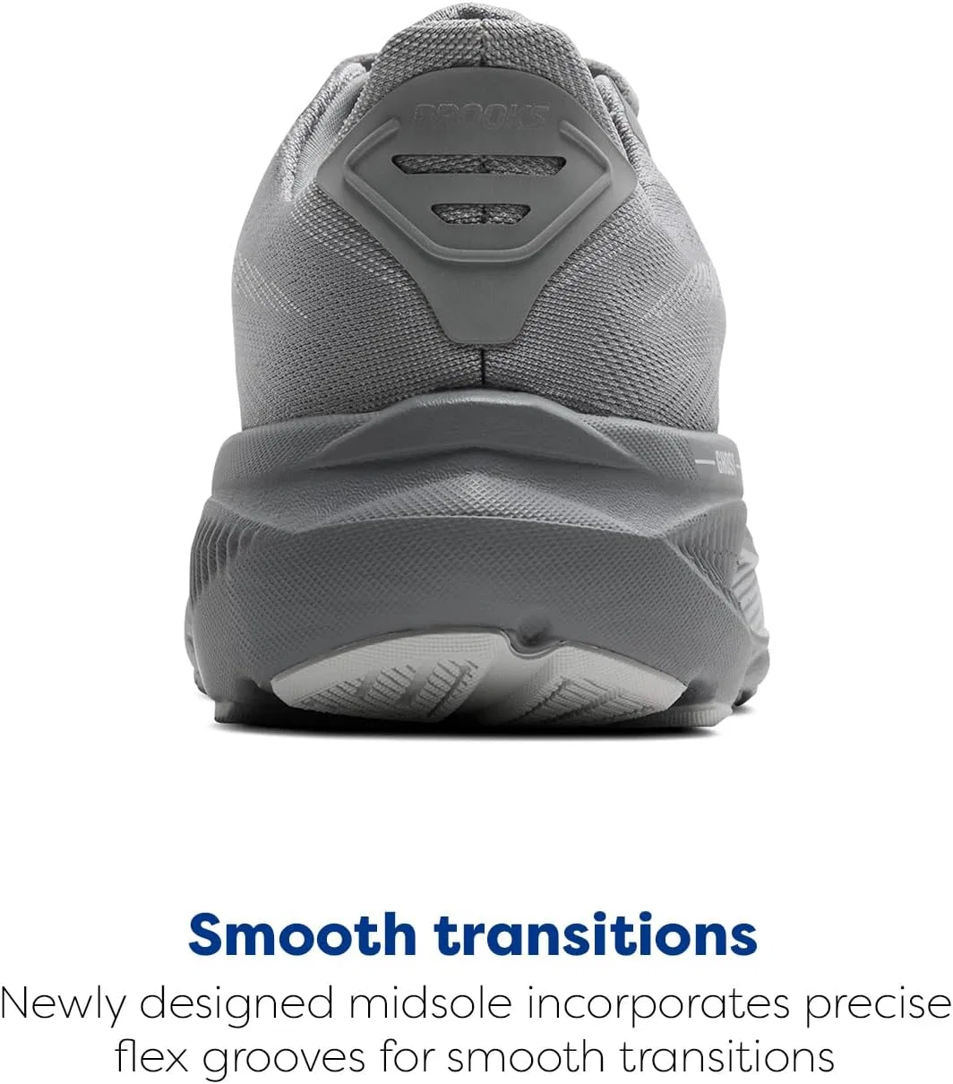 Мужские беговые кроссовки Brooks Ghost 17 нейтрального цвета, цвет «грунтово-серый/устричный гриб» — фото 3