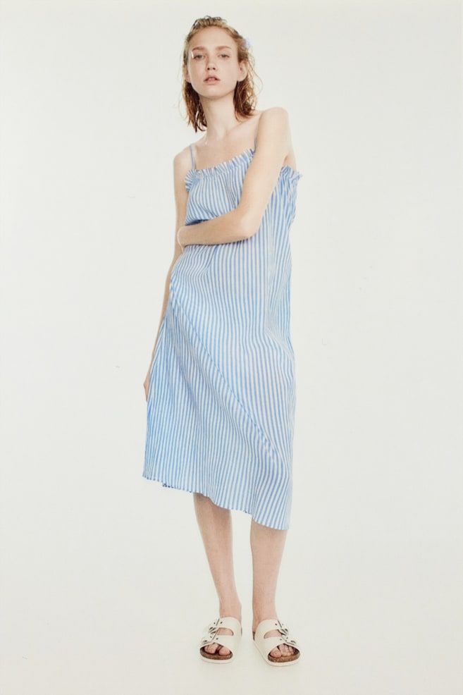 

Платье из хлопка с воланами H&M, мультиколор