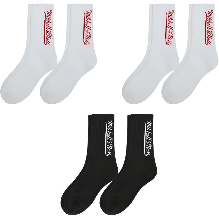 

Носки для баскетбола Mitchell & Ness Unisex набор из 3 пар Mitchell Ness, белый