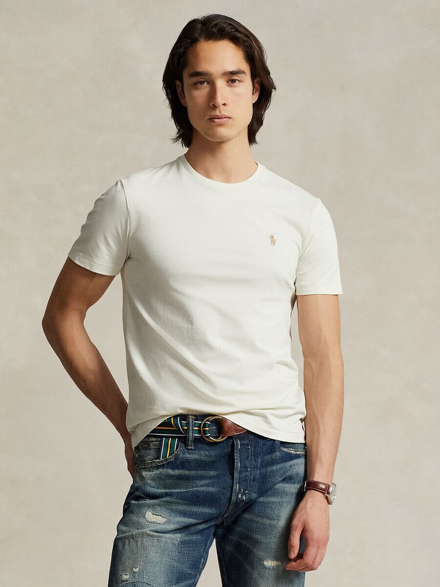 Футболка Polo Ralph Lauren Regular fit, кремовый/темно-бежевый — фото 2
