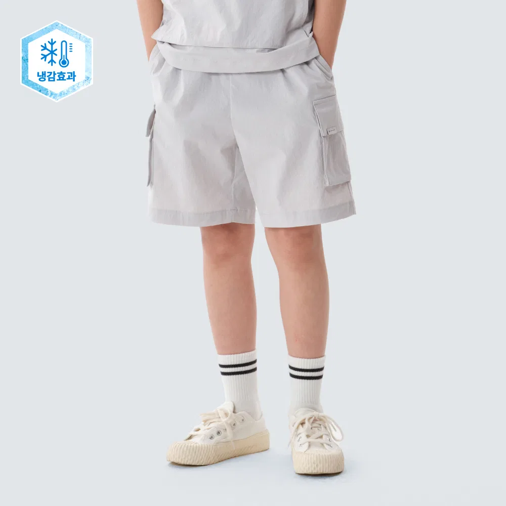 Детские охлаждающие карго-шорты Route, ледяной серый, от Snowpeak Apparel Kids
