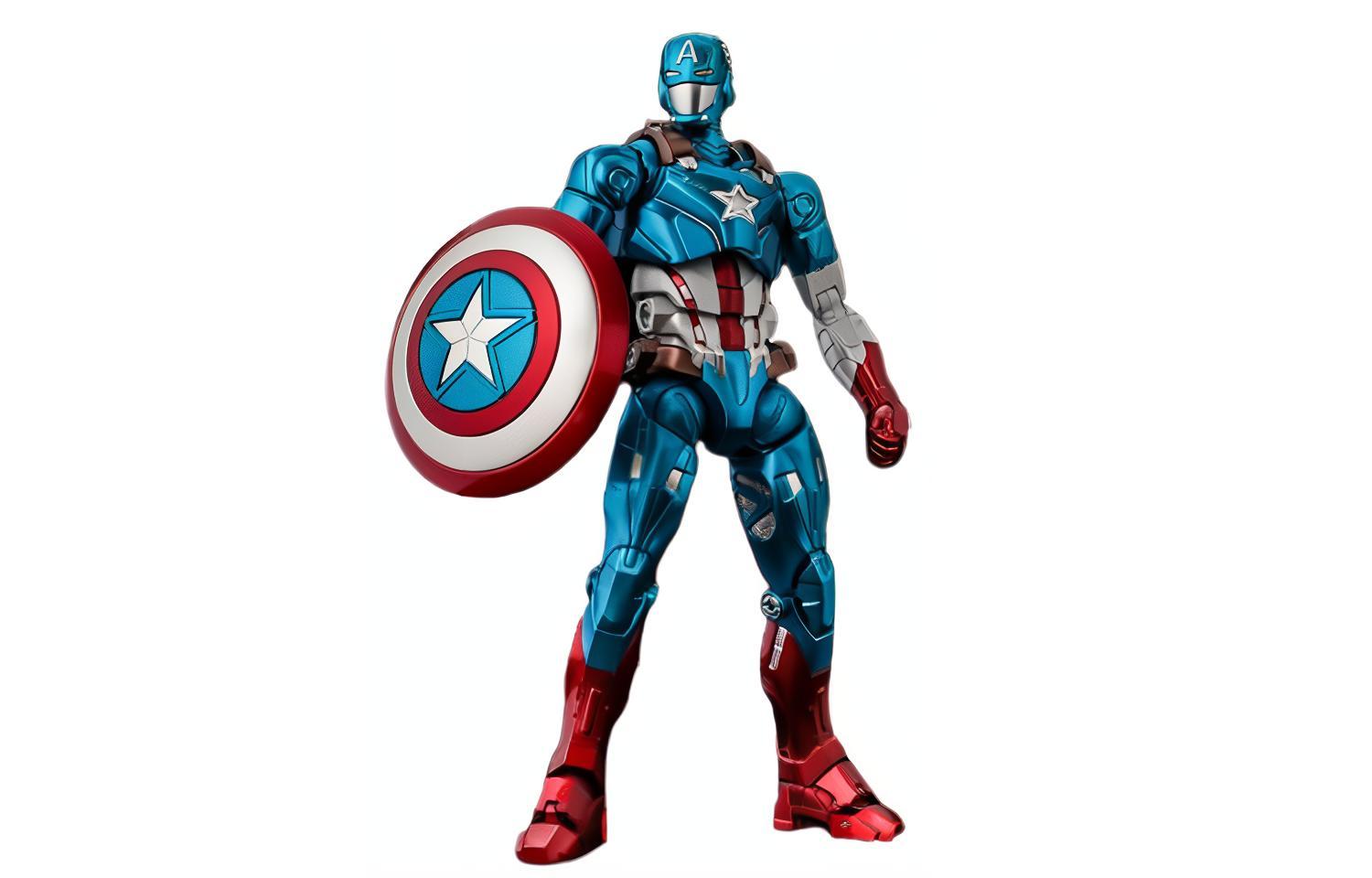 

Фигурка Captain America Fighting Armor Marvel, Iron, с подставкой, масштаб 16.5 см A Thousand Worth Of Practice, captain america