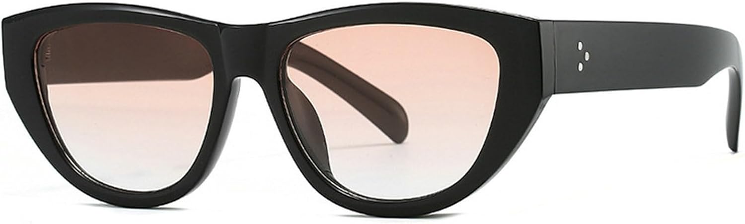 

Большие солнцезащитные очки «кошачий глаз» для женщин, крупная оправа, 2025 год, роскошные солнцезащитные очки с градиентным переходом, защита от УФ-излучения UV400 mincl, Black Brown