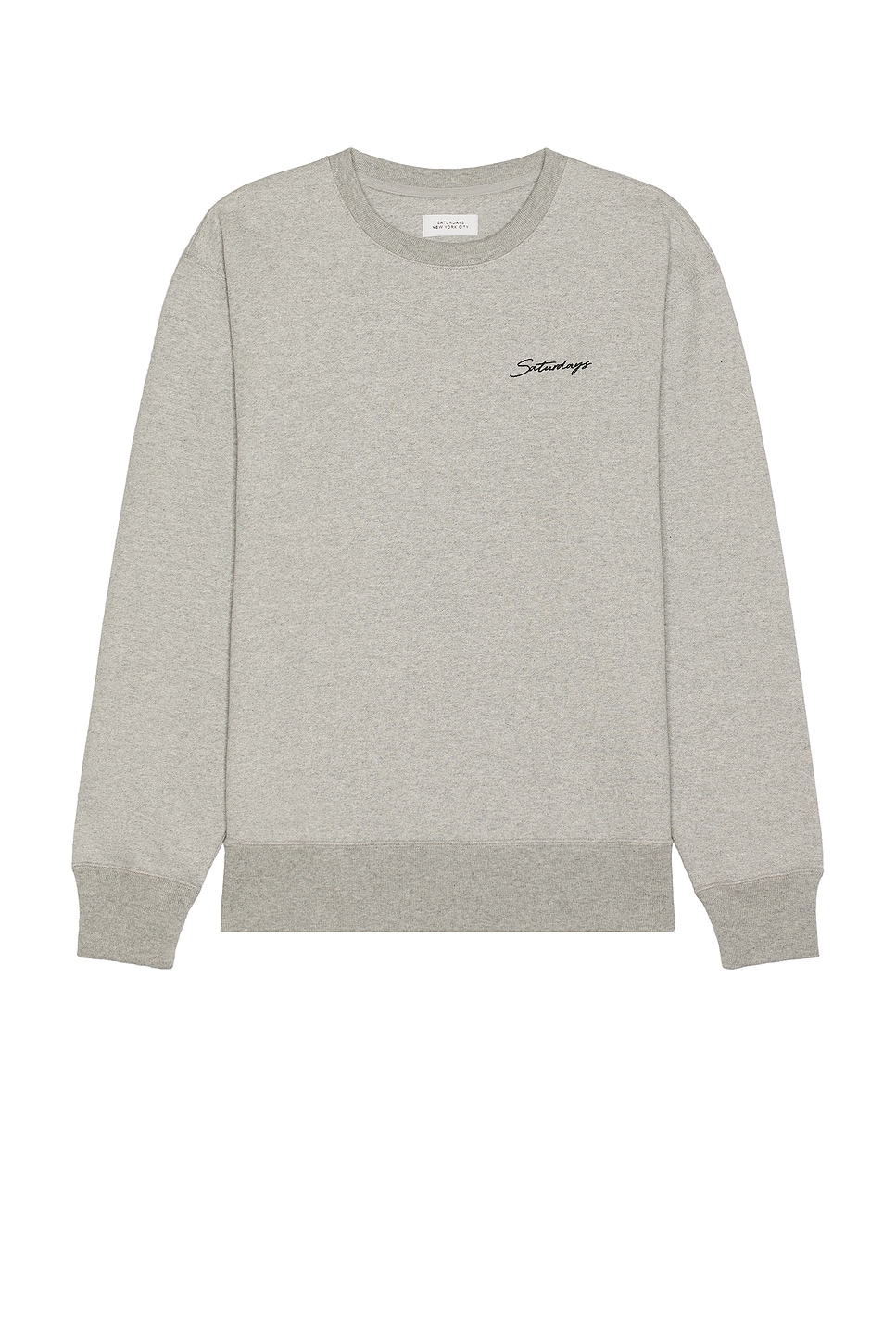 

Толстовка с круглым вырезом Bowery Signature SATURDAYS NYC, цвет Heather Grey