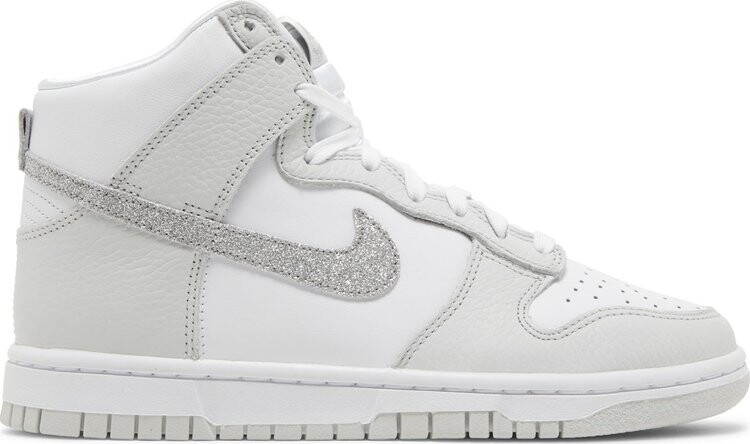 

Кроссовки Wmns Dunk High 'Silver Glitter Swoosh', серый