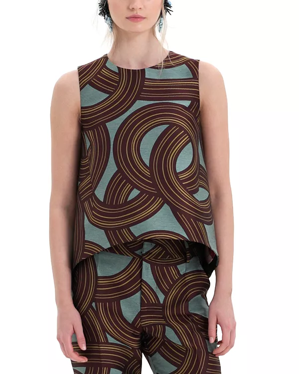 

Топ La scala jacquard La Doublej, мультиколор