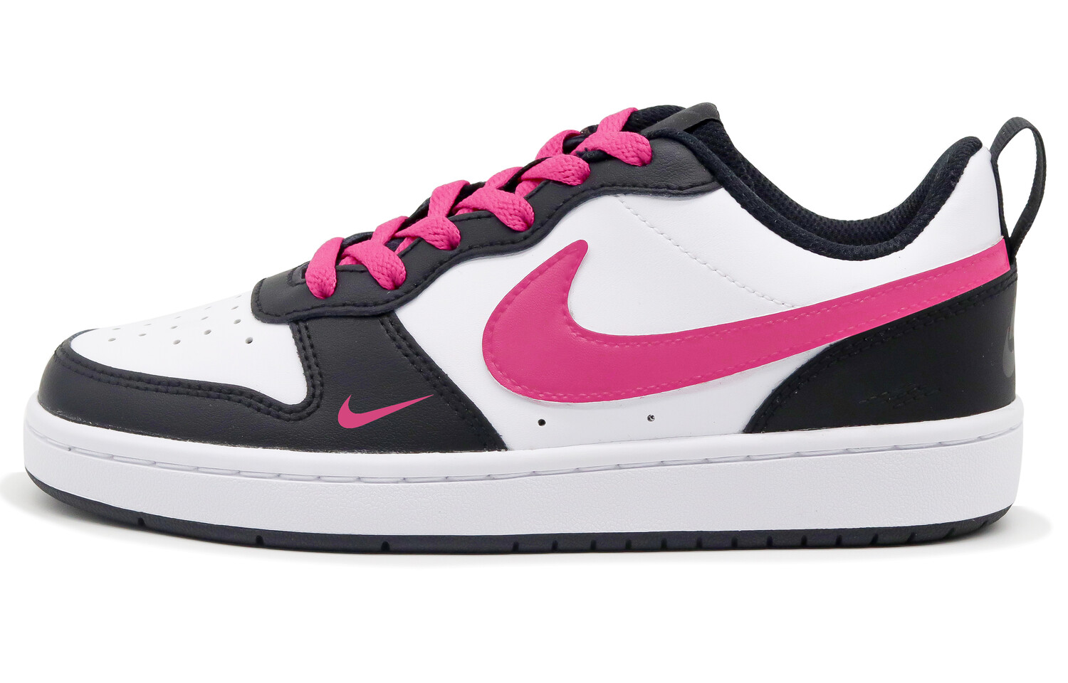 

Кроссовки Nike Court Borough Skateboarding Shoes Women's Low-top Pink/Black/White, черный/розовый