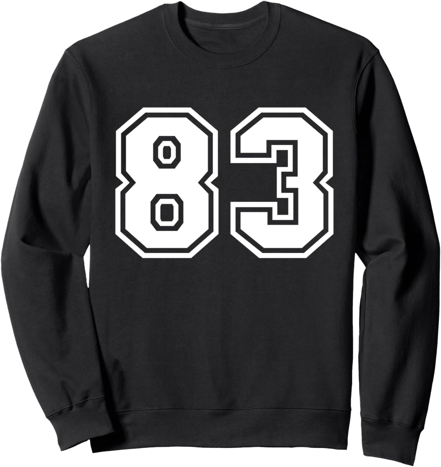 

Спортивная толстовка с номером 83, черная Team Jersey Number Company, Черный, Спортивная толстовка с номером 83, черная Team Jersey Number Company