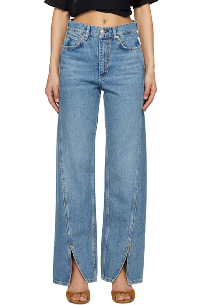 

Синие свободные джинсы Shea с высокой талией rag & bone