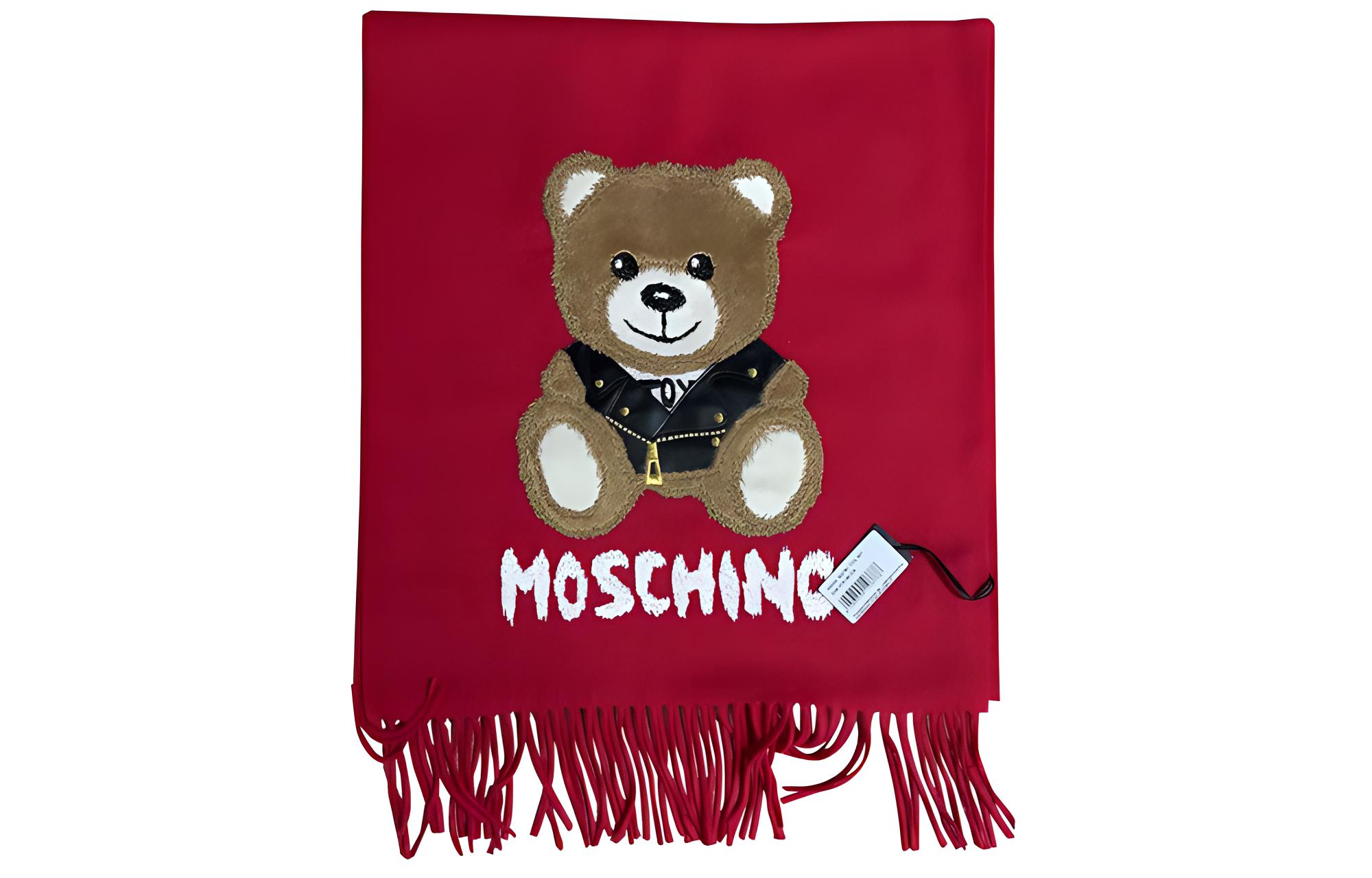 

MOSCHINO Вязаный шарф унисекс красный, Red
