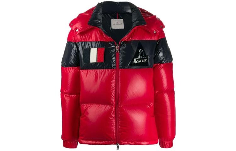 

Пуховик мужской красный Moncler