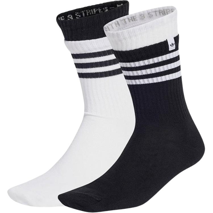 

Низкие носки унисекс 2 пары Adidas Originals, черно-белый