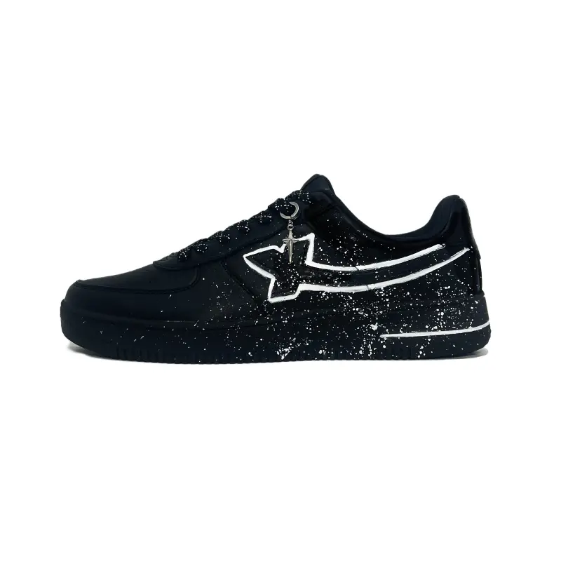 

XTEP Кроссовки Air Force One Skateboard унисекс низкие бело-черные, цвет Black