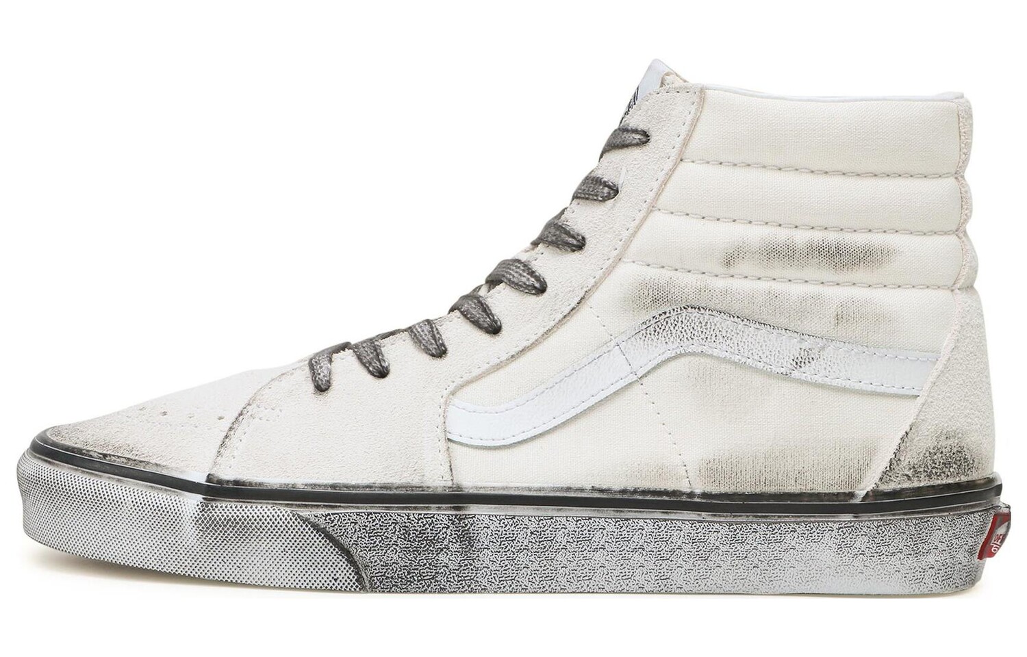 

Кроссовки Vans SK8-Hi Distressed-effect Sneakers, белый