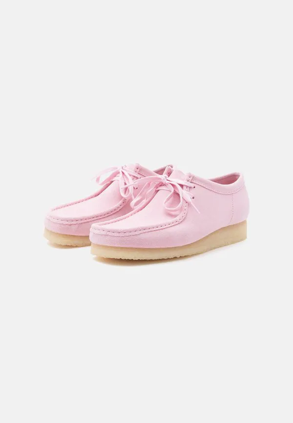 Повседневные кроссовки wallabee на шнуровке Clarks Originals, Light Pink — фото 2