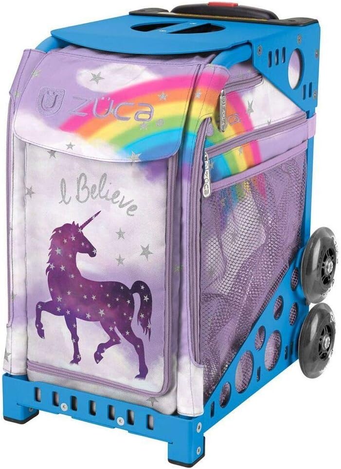 

Сумка-вкладыш Zuca Unicorn Sport с синей рамой и мигающими колесами