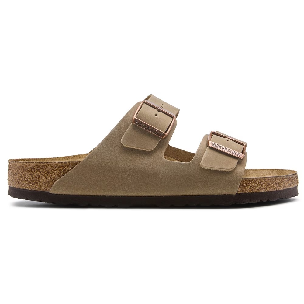 Сандалии Birkenstock Arizona Leather Soft Footbed, коричневый — фото 2
