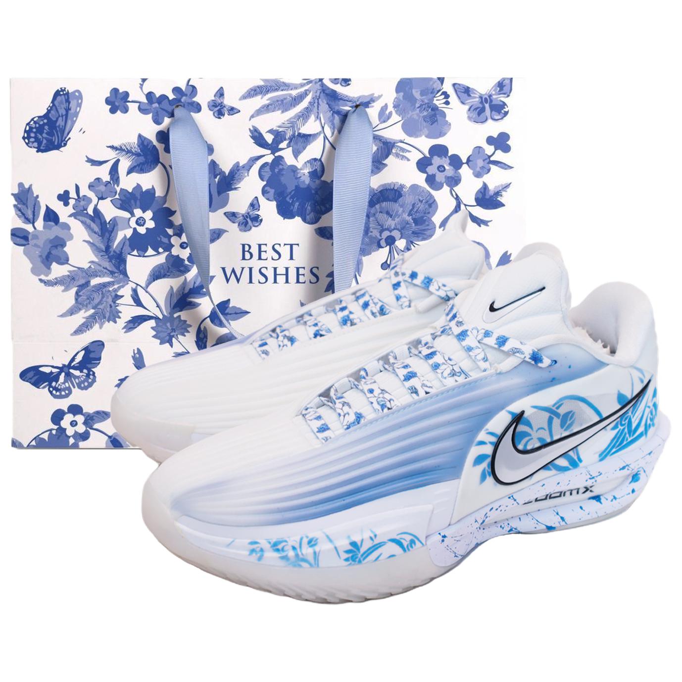 

Nike G.T. Cut 3 Turbo EP амортизация, износостойкие низкие баскетбольные кроссовки мужские blue white