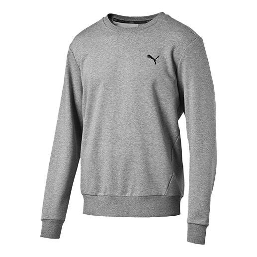 

Толстовка embroidered logo sports pullover round neck gray Puma, серый