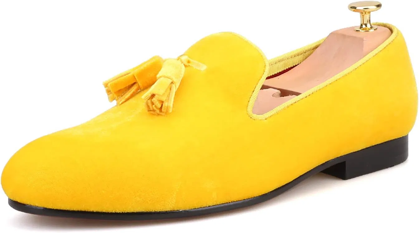 Лоферы замшевые HI&HANN Tassel Gold — фото 2