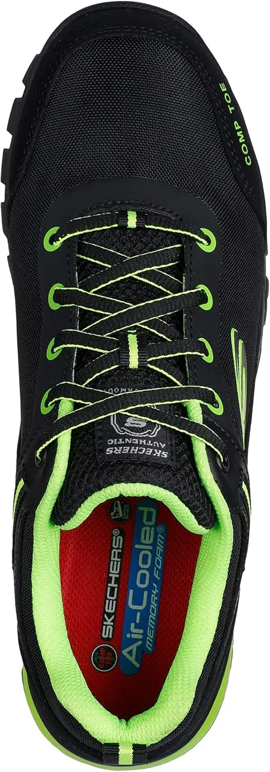 Мужские ботинки Skechers Gatlon StrigaxBau, Bklm Black Lime — фото 4