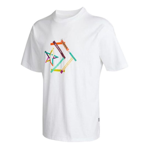 

Футболка star chevron printing sports round neck short sleeve t-shirt 'white' Converse, белый