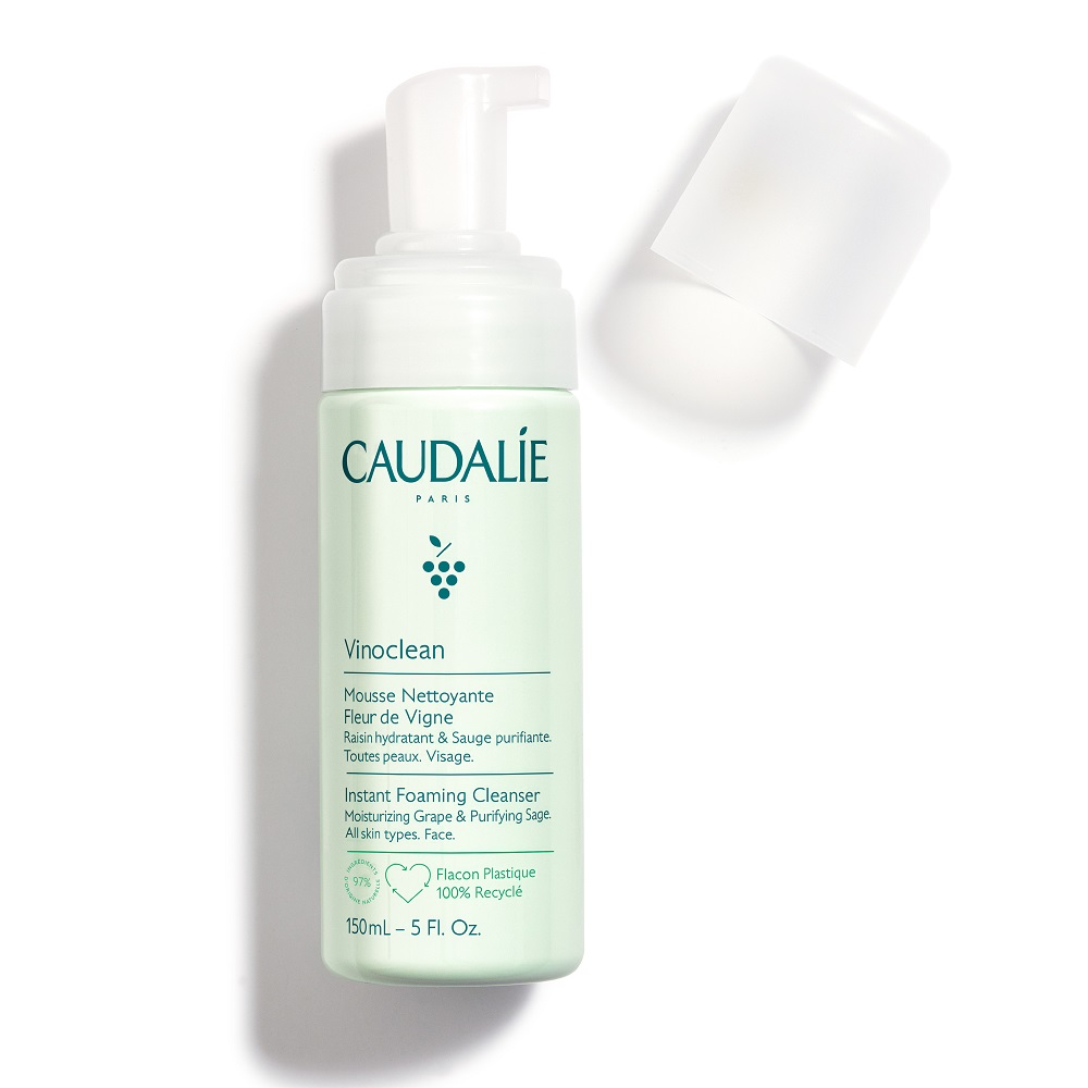 

Очищающая пенка для лица vinoclean instant foaming cleanser Caudalie, 150 мл