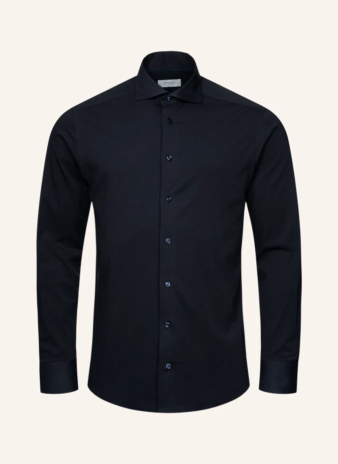 

Рубашка приталенного кроя из эластичного материала, тянущегося в четырех направлениях Eton, синий