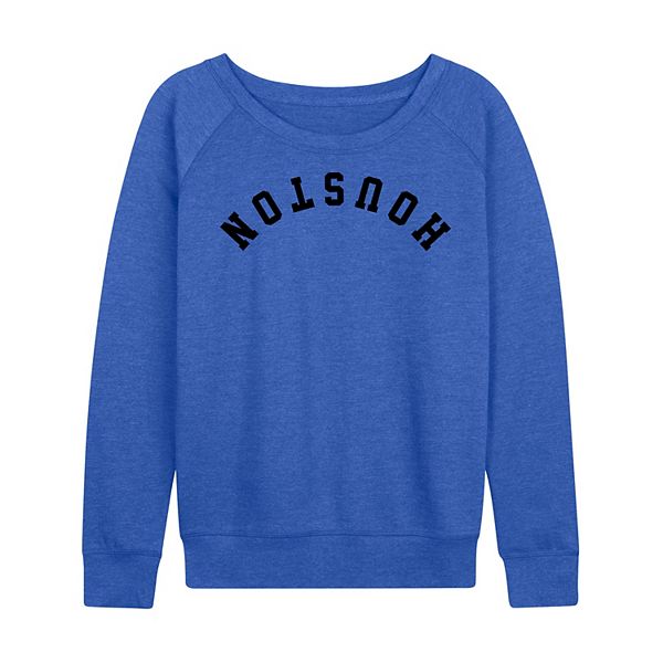 

Женская худи с длинным рукавом houston upside down french terry Licensed Character, Heather Royal Blue