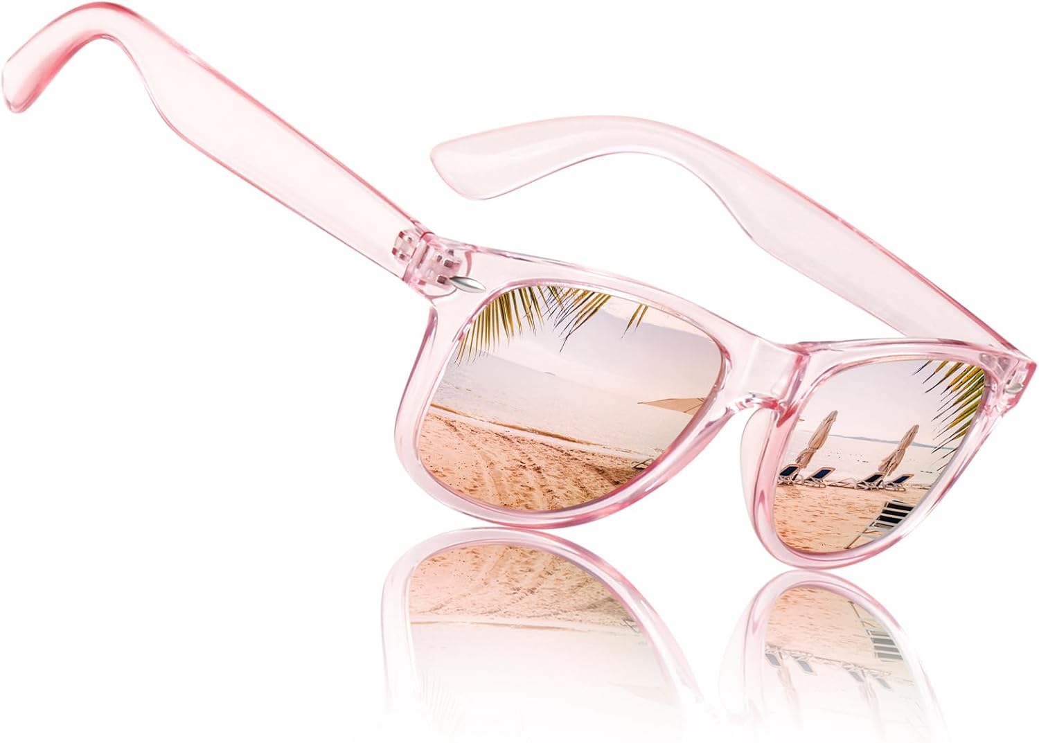 

Поляризованные солнцезащитные очки Sunier для мужчин и женщин, ретро-квадратная форма, матовая отделка, защита UV400, подходят для вождения и рыбалки, B02-transparent Pink Revo Pink ( Mirrored)