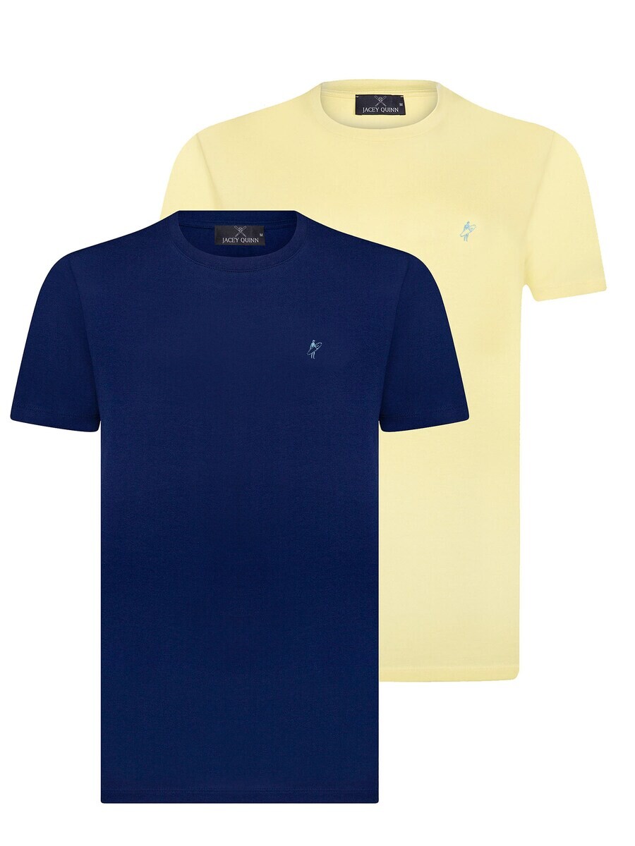 

Классическая футболка Jacey Quinn Shirt, цвет navy/yellow