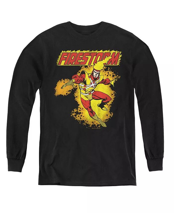 

Свитшот с длинным рукавом Firestorm для мальчиков и подростков DC Comics, черный