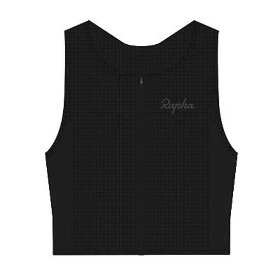 

Спортивный бюстгальтер Rapha Cropped Zip, черный