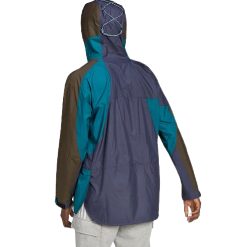 Куртка Men's adidas originals Contrasting Colors Sports Hooded Jacket Green Blue HF4803 — фото 3