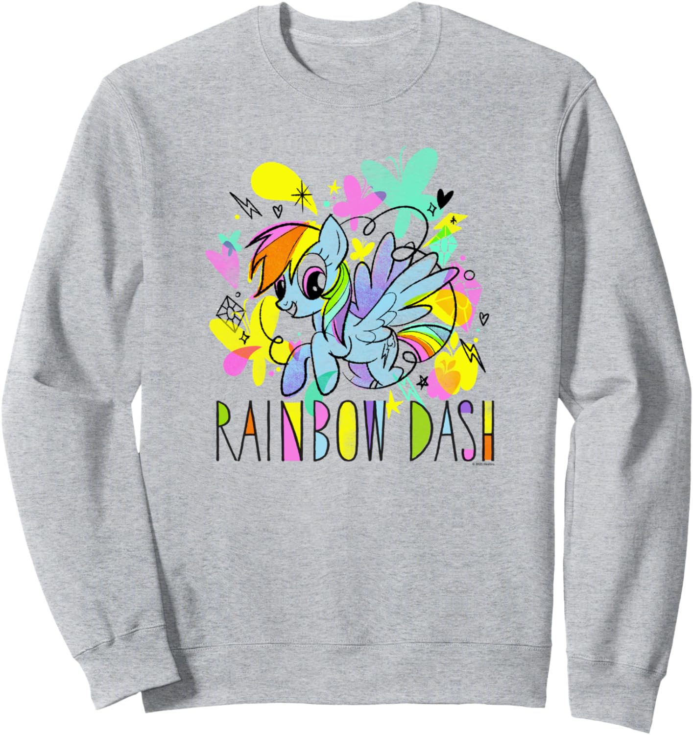 

Толстовка My Little Pony: Friendship Is Magic Rainbow Dash Scrawl Pop, серая, Серый, Толстовка My Little Pony: Friendship Is Magic Rainbow Dash Scrawl Pop, серая