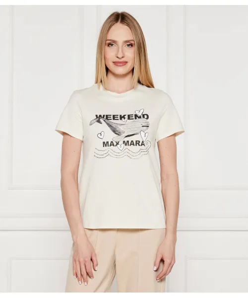 

Футболка Spire Regular fit Weekend Maxmara, бежевый