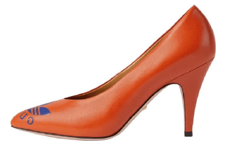 

Кроссовки Adidas X 95 мм Trefoil Pump оранжевые кожаные Gucci
